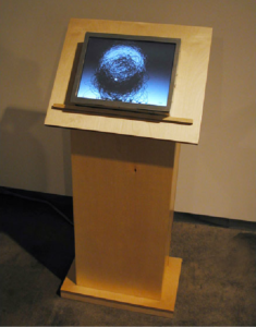 Installation view of Sacred Code show at bitforms gallery