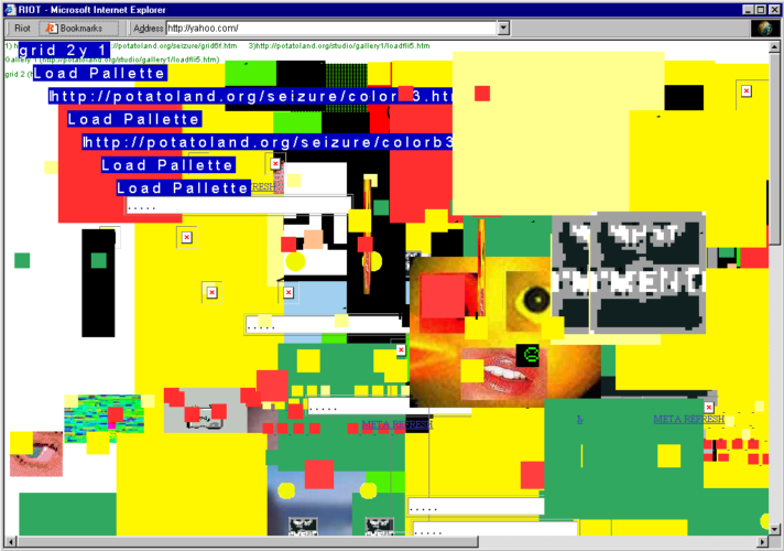 Riot - after browsing to several net.art pages